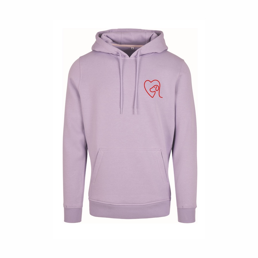 Heavy Hoodie Lilac – Vorderseite
